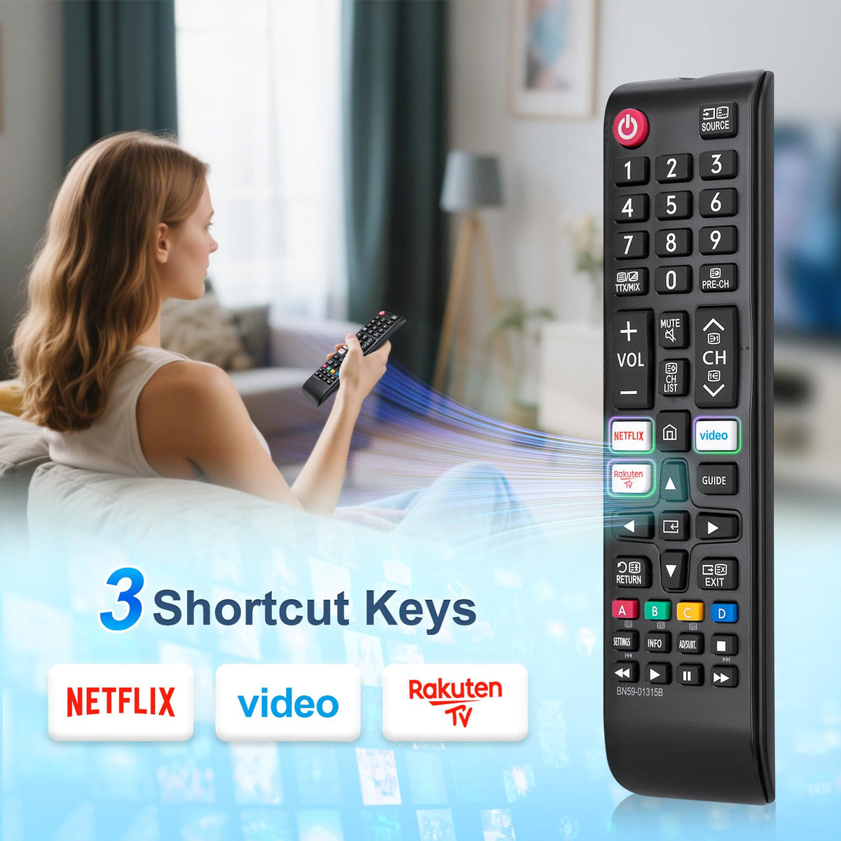 for Hisense TV Remote Control, Universal for Hisense Smart TV, Replacement