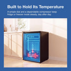 Whynter Upright Mini Freezer, 3.1 Cu Ft, Silver, CUF-301SS