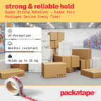 Packatape - 3 Rolls Per Pack 48MM x 66M Brown Packaging Tape for Parcels and Boxes. This 3 rolls pack of Heavy Duty Brown Packing Tape Provides a Strong, Secure and Sticky Seal for your Boxes