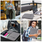 ZYB Laptop Sleeve 14 Inch, Waterproof Shockproof 14 Inch Laptop Case for 14" Notebook Lenovo Thinkpad IdeaPad, MacBook Air 15.3 2026-2023 M5 M4 M3 M2, 14" HP Dell Acer Chromebook Mac Pro 15-Black