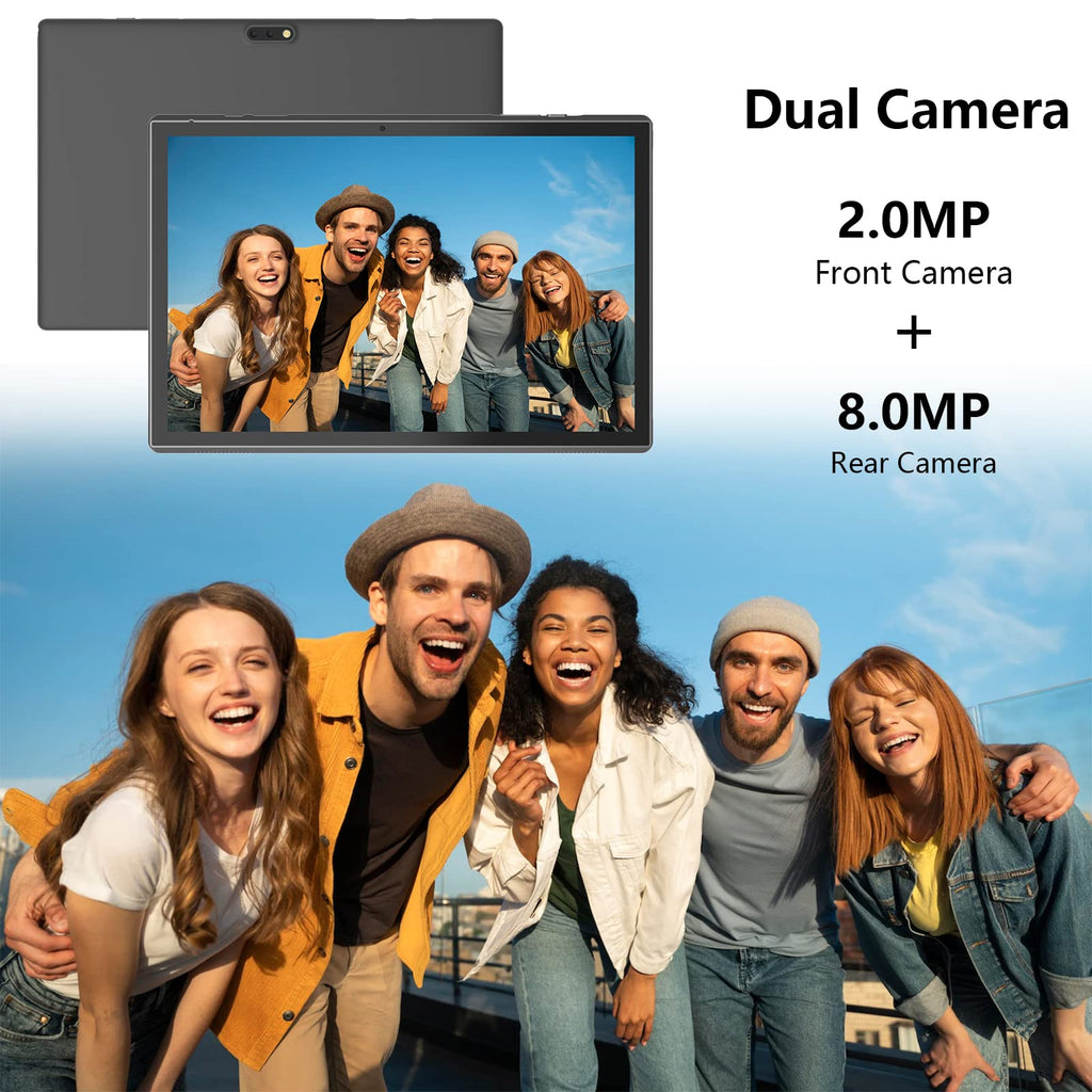 Android Tablet 10 Inch Tablet With Case Stylus Android 15 Tablets 8GB RAM 32GB ROM Support 1TB Expansion 6000mah Battery 10.1" IPS HD Touchscreen 2MP+8MP Dual Camera WIFI-6 Bluetooth5.0 Tablets