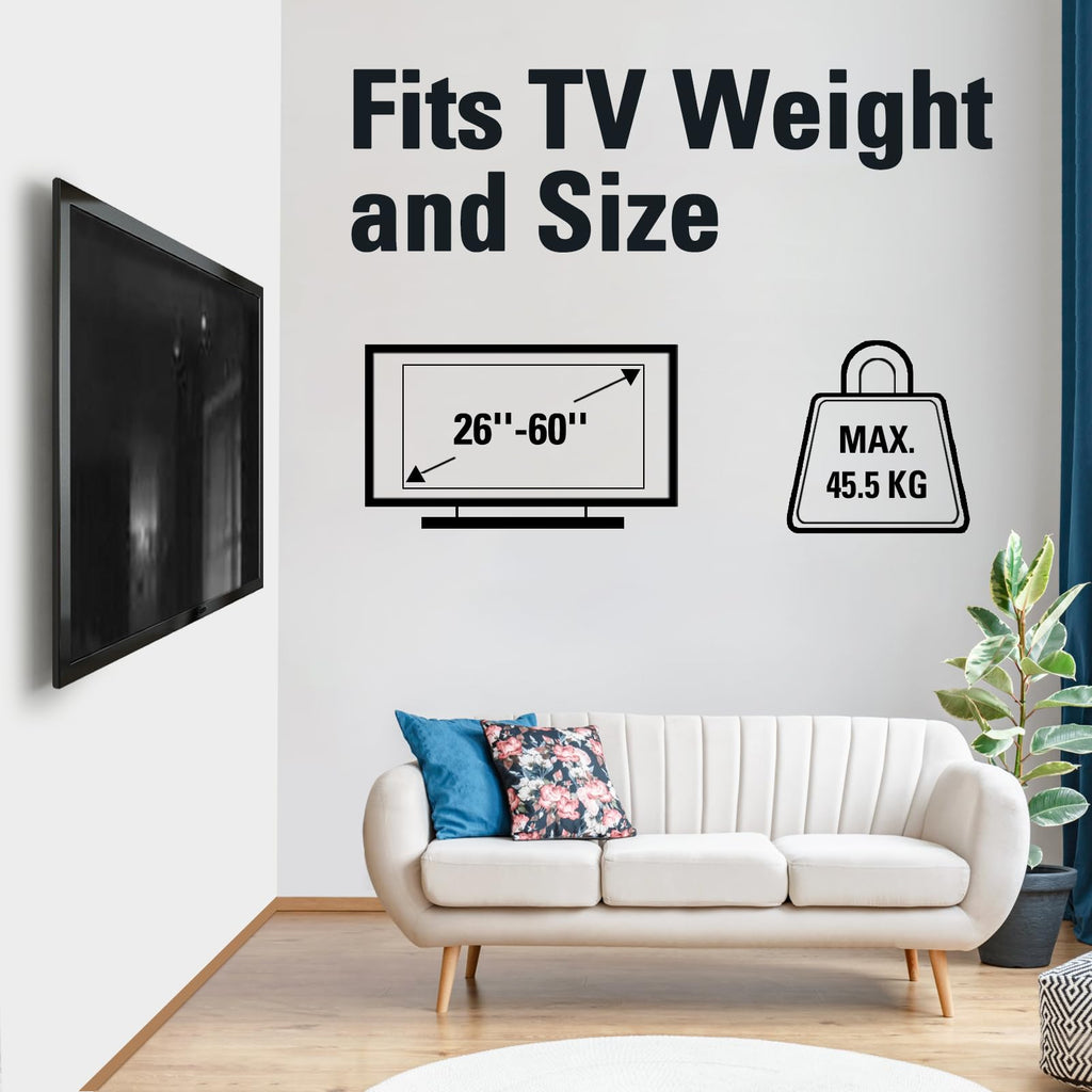 Mounting Dream Tilt TV Wall Bracket for 37-82" TV Max VESA 600x400mm 60kg
