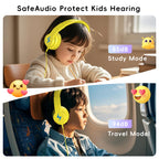 Candy Bila Wired Kids Headphones for School, Over-Ear for Boys Girls