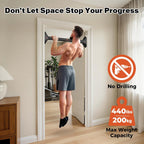 Sportneer Pull Up Bar Doorway Chin Up Bar No Screws