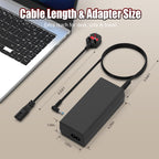 65W USB C Laptop Charger Compatible with HP Spectre Elitebook Chromebook