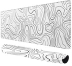 Rcege Large Gaming Mouse Pad Extended Desk Mat with Non Slip Stitched Edge