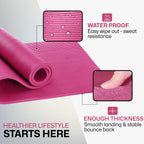 XN8 Sports Yoga Mat 10mm & 15mm Thick NBR Exercise Mat with Carry Strap