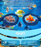 Kids Swimming Goggles for Boys & Girls Aged 6-14, Anti-Fog