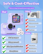Dylanto Kids Camera Instant Print,1080P Kids Instant Cameras that Print Photos,Christmas Birthday Gifts for Girls Age 3-12,Portable Toy for 3 4 5 6 7 8 9 10 Year Old Girls Boys-Blue