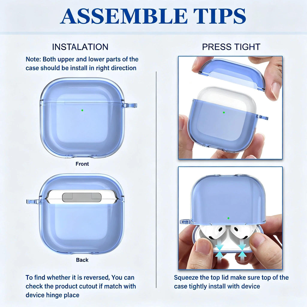 for AirPods 4 Case & AirPods 5 Case with Cleaner Kit,Clear Cover