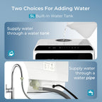 EUHOMY Countertop Dishwasher Portable, 6 Programs with 40 dB, No Hookup