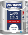 Johnstone's - Gloss Wood & Metal Paint - Brilliant White - 750ml