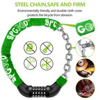 SPGOOD Bike Lock with Combination, Bicycle Lock with Chain(Camouflage)
