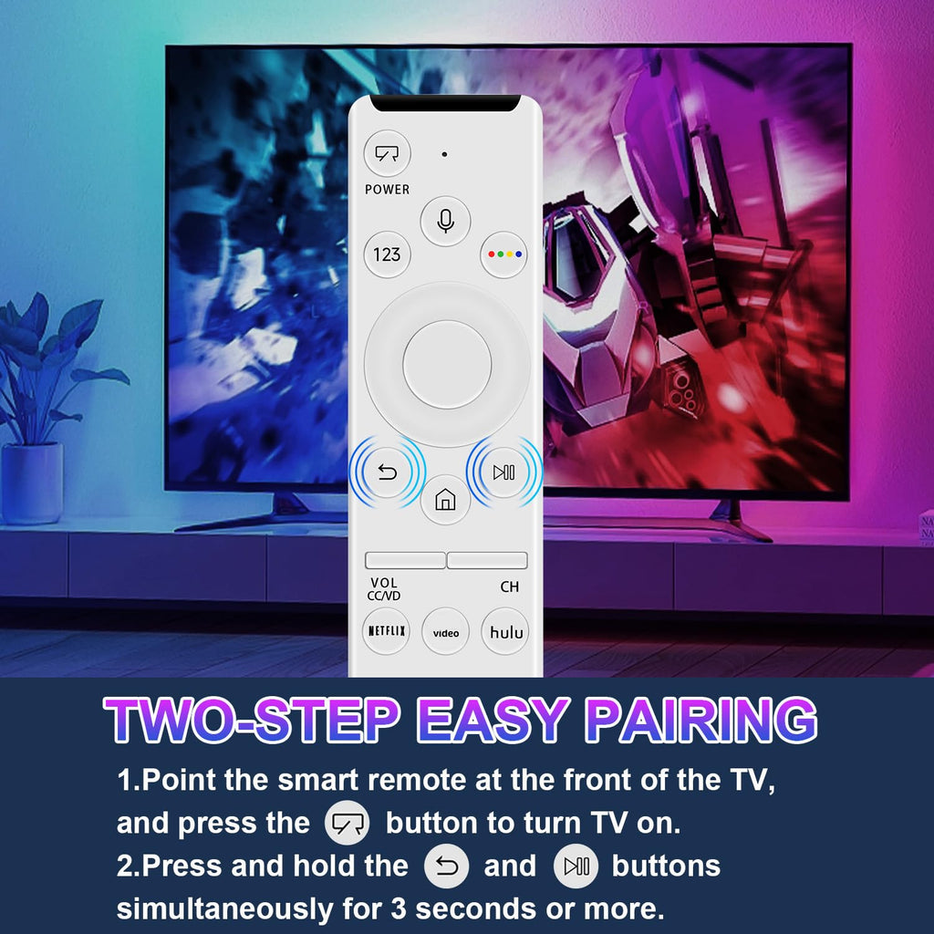 Universal Remote for All Samsung TV Remote, Replacement Compatible with All Samsung LED, LCD, QLED, HDTV, 3D Series Smart TVs (BN59-01259B)