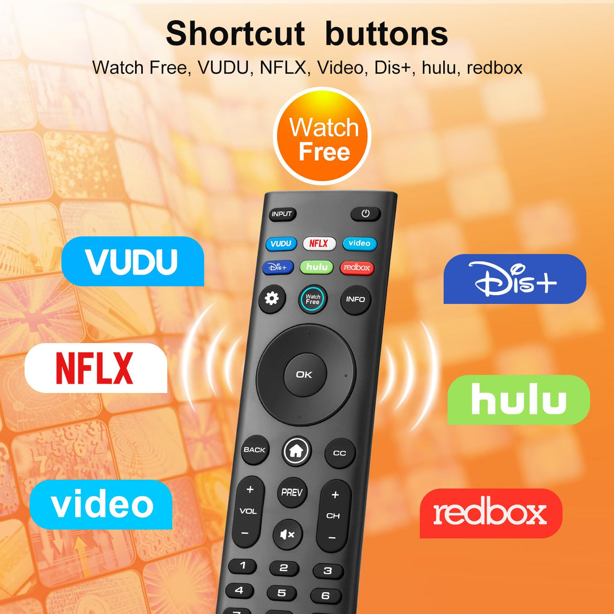 【Pack of 2】 New Universal Remote for All Samsung TV Remote, Replacement Compatible for All Samsung Smart TV, LED, LCD, HDTV, 3D, Series TV