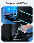 EUHOMY 2.4" Ice Ball Maker Countertop, 3Pcs Ready in 40Mins, 108Pcs/Day, Self-Cleaning Sphere Ice Maker Machine with Crystal Clear Ice, Round Ice Cube Maker for Whiskey & Bourbon