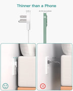 Flat Plug Power Strip, Ultra Thin Flat Extension Cord - 12 Outlets 3 Sides