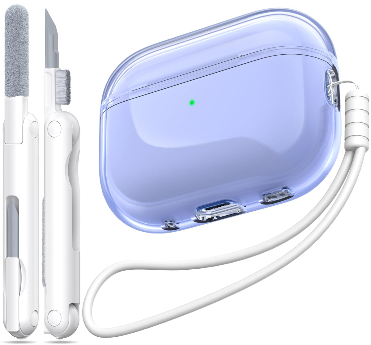 for AirPods 4 Case & AirPods 5 Case with Cleaner Kit,Clear Cover