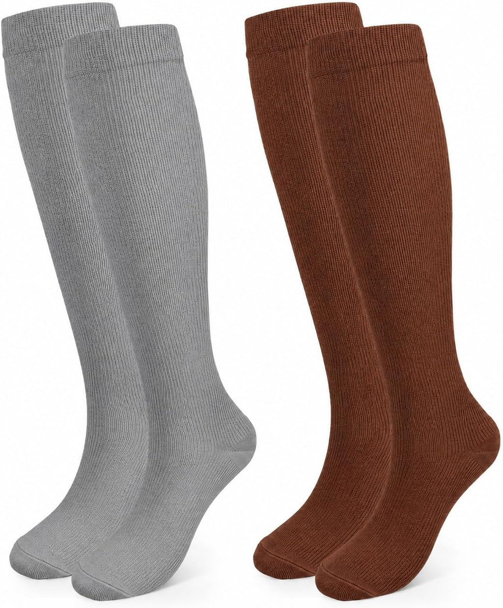 Compression Socks, (2/4/6/7 Pairs) for Men & Women 15-20 mmHg is Best for Athletics, Running, Flight Travel, Support