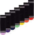A2Z 4 Kids Boys Girls Cotton Rich Plain Ankle School Socks 6 Pack Age 2-14