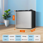 Kismile Small Freezer Upright, 3.0 Cu.ft Mini Freezer, Stainless Steel