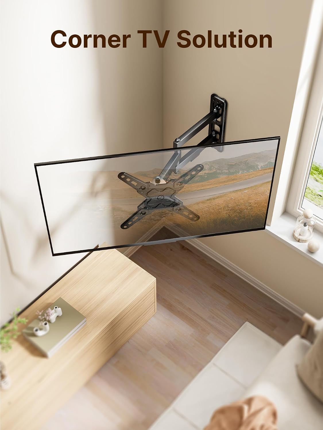 monTEK Full Motion Small TV Wall Mount for 13-43 Inch TVs up to 44 lb