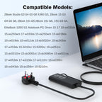 65W USB C Laptop Charger Compatible with HP Spectre Elitebook Chromebook
