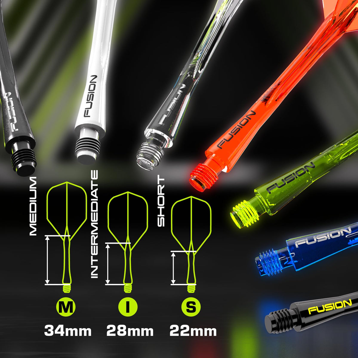WINMAU | Fusion Integrated Dart Flights & Dart Stems | No.2