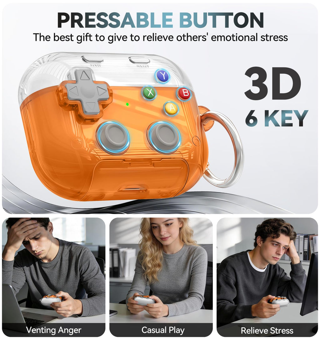 for AirPods Pro 3 Case Cover 2025 with Safety Lock-Clear White