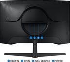 Samsung 32" Odyssey (G55C) Series QHD 1000R Curved Gaming Monitor,