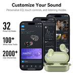 TOZO T10 Wireless Earbuds Powerful Bass Stereo Wireless Charging, APP, IPX8