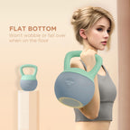 SPORTNOW 4/6/8/10/12kg Soft Kettlebell with Non Slip Handle Grey
