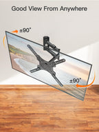 ELIVED Full Motion TV Wall Mount for 26-60" TVs, Max VESA 400x400, 77 lbs.