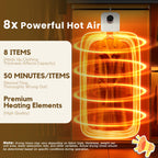 Portable Clothes Dryer, Clothes Dryer Hold 12 Items Up, With Time Setting、Remote Control, Portable Dryers For Laundry, Apartments, RV, Travel, Low noise、Energy Saving (Grey)