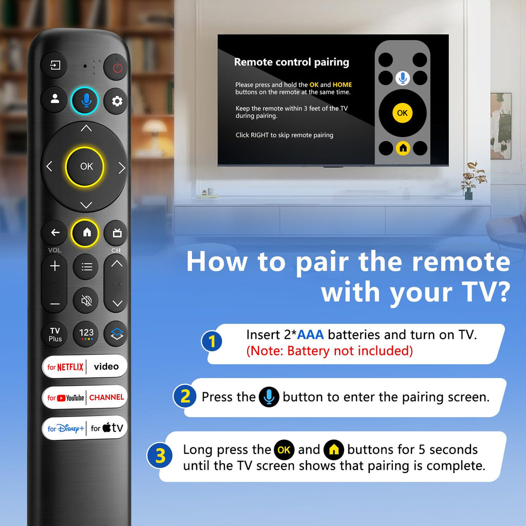 Universal for Hisense TV Remote Replacement
