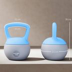 SPORTNOW 4/6/8/10/12kg Soft Kettlebell with Non Slip Handle Grey