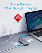Anker Laptop Docking Station Dual Monitor, 8-in-1 USB C Hub, 4K Dual Monitor with 2 HDMI, 1 Gbps Ethernet Hub, 85W Power Delivery, SD Card Reader for MacBook Pro, XPS and More (Charger not Included)