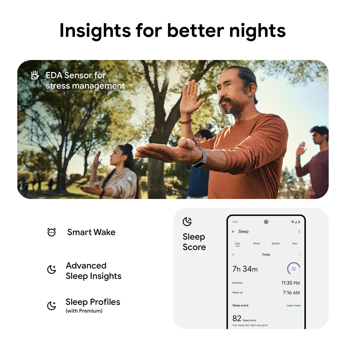 Fitbit Google Charge 6 Activity Tracker with 3 Months Google Health Membership Included, 7 Days Battery Life and Google Wallet and Maps, Obsidian/Black Aluminum
