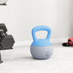 SPORTNOW 4/6/8/10/12kg Soft Kettlebell with Non Slip Handle Grey