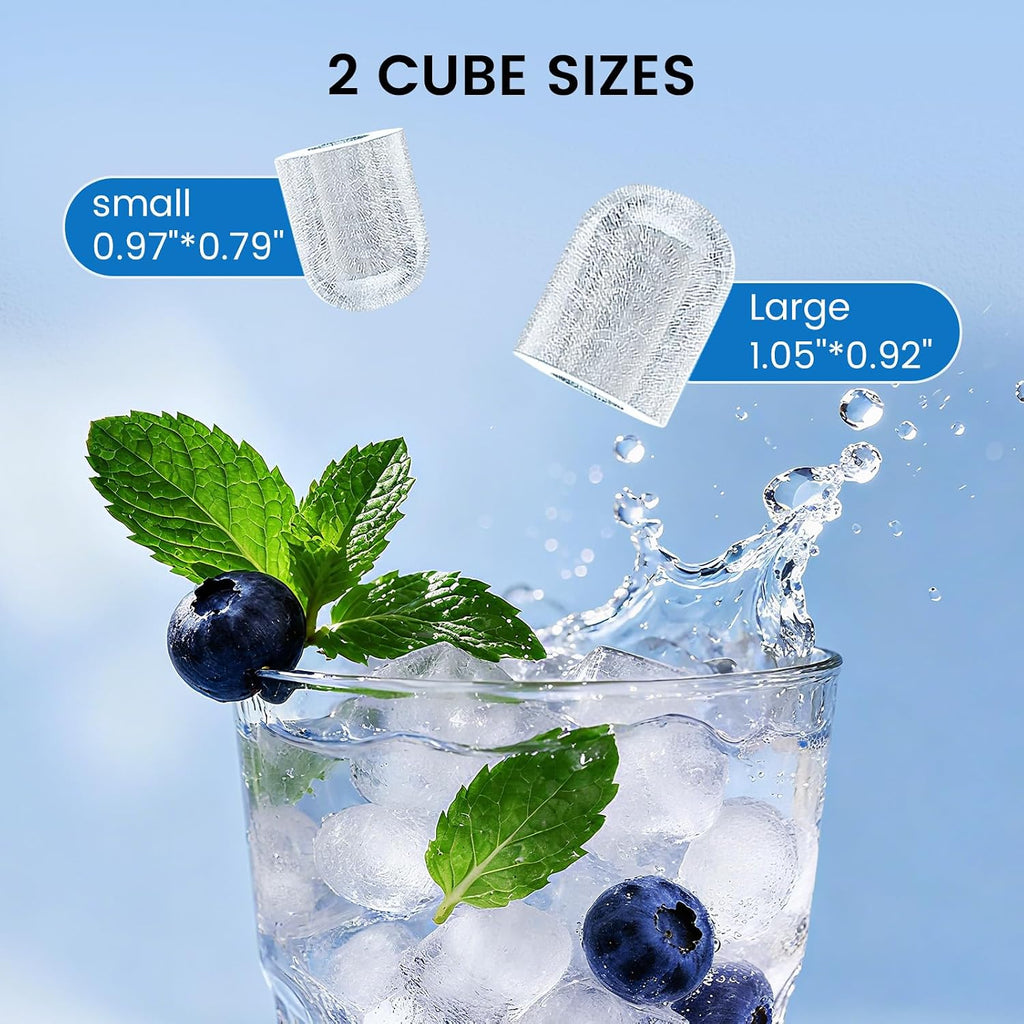 COWSAR Nugget Countertop Ice Maker, Automatic Ice Dispenser, 33 lbs/Day Chewable Pellet Ice Machine with Self-Cleaning & Measured Dispensing, Portable Ice Maker for Home, Kitchen, Office