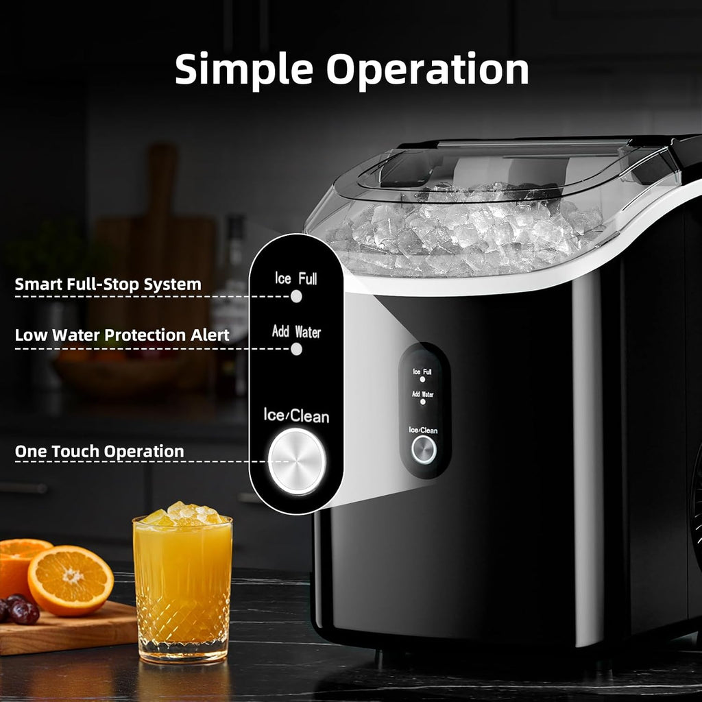 Antarctic Star Nugget Ice Maker Countertop with Soft Chewable Ice