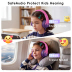 Candy Bila Wired Kids Headphones for School, Over-Ear for Boys Girls