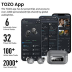 TOZO NC9 Hybrid Active Noise Cancelling Wireless Earbuds, 60H, LED Display