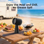 AIRTHEREAL Portable Range Hood with Rechargeable Battery, 3-Speed Suction