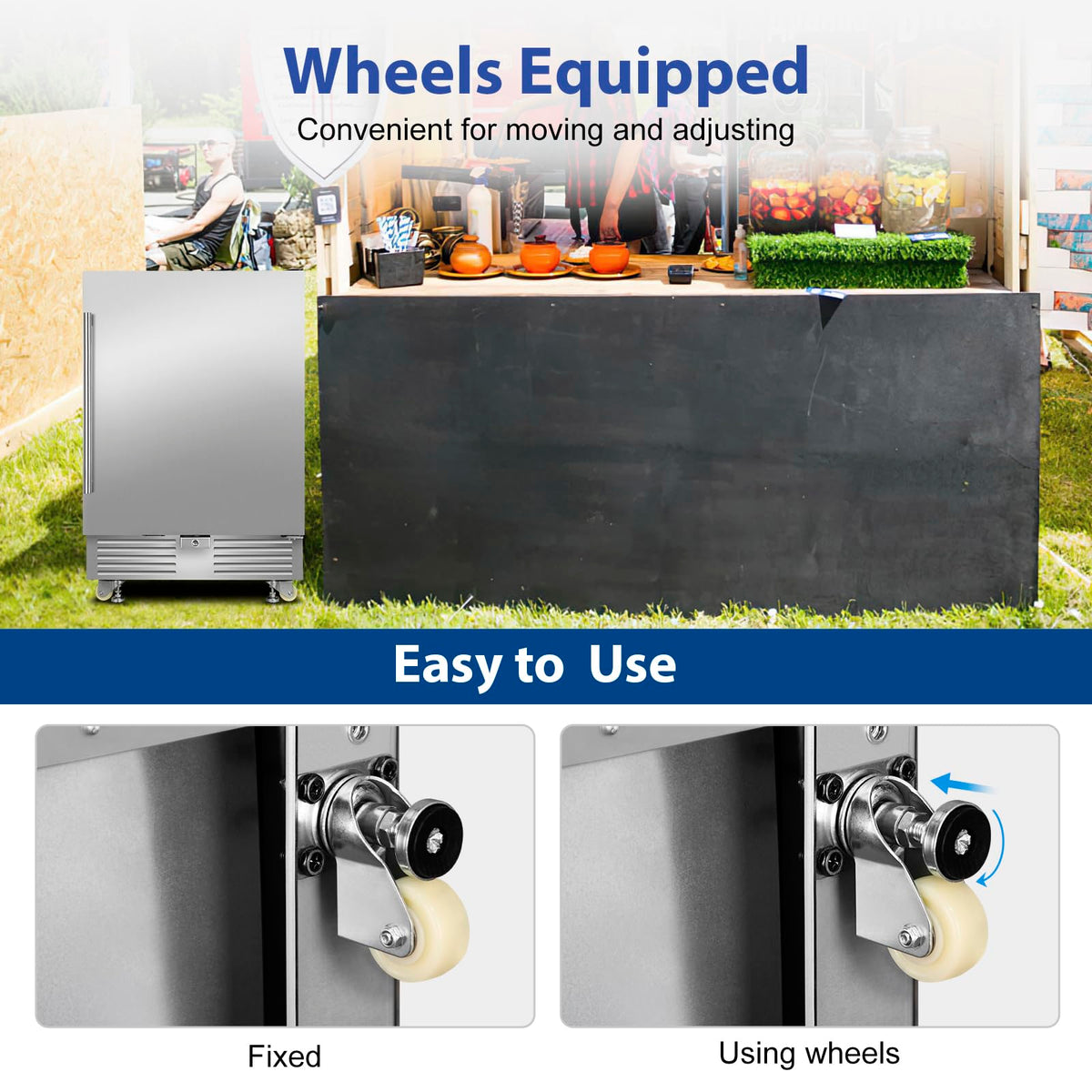 24" Dual Zone Wine and Beverage Refrigerator, Under Counter with Glass Door