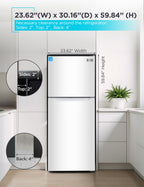 BLACK+DECKER 18.1 Cu. Ft. Top Mount Refrigerator with Ice Maker, BR1810HIMB