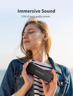 Anker soundcore 2 Portable Bluetooth Speaker, 24-Hour Playtime, IPX7