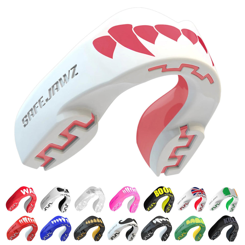 SAFEJAWZ Mouth Guard, Adult & Junior Dual Layer Gum Shield with Case