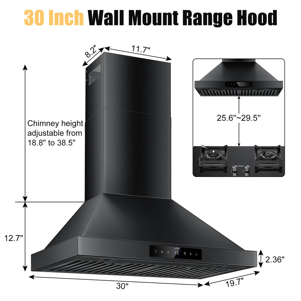 42 inch Range Hood Under Cabinet 1200 CFM Stainless Steel Stove Vent Hoods