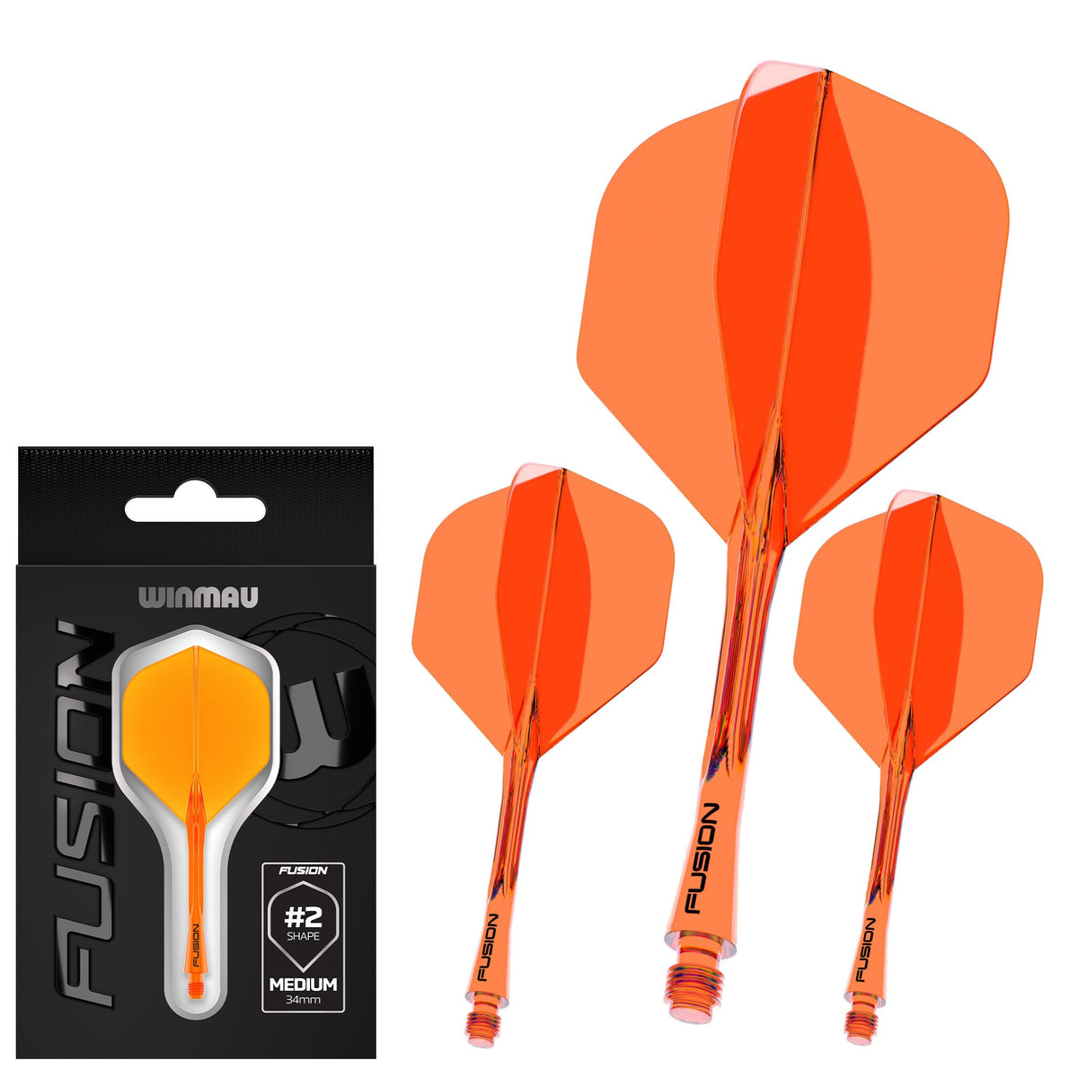 WINMAU | Fusion Integrated Dart Flights & Dart Stems | No.2